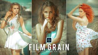 Film Grain Preset - Camera Raw Filter Presets Free Download - Color Grading Photoshop Tutorial