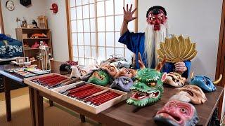 How a Tengu Mask is Made. Japanese Masks Created by an Artisan Popular on Social Media.