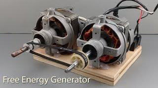 How to Make 230v Free Energy Generator With Two Fan Motor