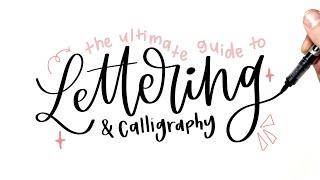 how to do calligraphy & hand lettering (for complete beginners!)