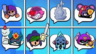 All 84 Brawlers + New Skins Animated Pins in Brawl Stars