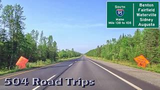 ⁴ᴷ Road Trip #1057 - I-95 S - Maine Mile 138-108 - Benton/Fairfield/Waterville/Sidney/Augusta