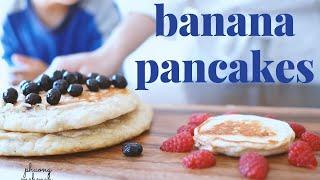 5 minute fluffy BANANA PANCAKES without Eggs | Easy recipe | TODDLER BREAKFAST | Aesthetic vlog