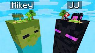 Mikey Zombie vs JJ Enderman CHUNK Battle in Minecraft (Maizen)