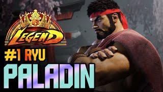 SF6  Paladin's Ryu Conquers the RANK 1! (ft. Paladin)