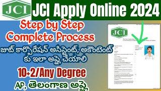 JCI Apply Online 2024 Telugu|Jute Corporation of India Accountant Junior Assistant Inspector Apply