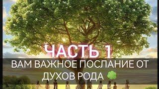 ВАЖНОЕ ПОСЛАНИЕ ВАМ ОТ ДУХОВ РОДА ЧАСТЬ 1