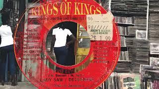 Lady Saw + Determine, Fine Style, vinyl record dancehall King of Kings 1996