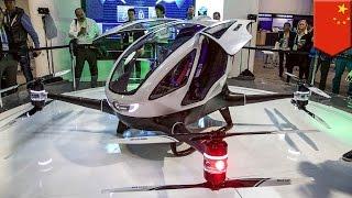 Passenger drone: Ehang 184 unveiled as world's first AAV able to carry people - TomoNews