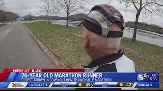 76-year-old marathon runner not letting age stop him