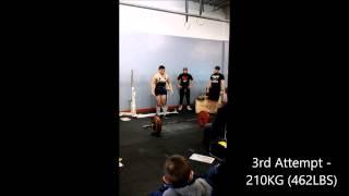 Deadlift Attempts - Mike Laroche 2015 (First Meet)