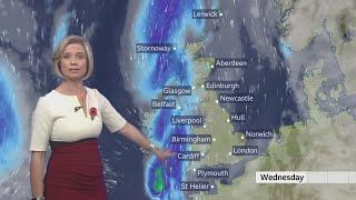 Sarah Keith-Lucas - BBC Weather 09/11/2020 - HD