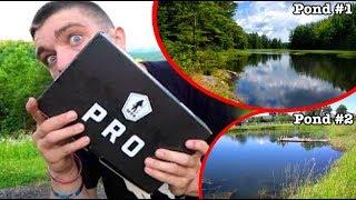 1 HOUR POND HOPPING MYSTERY BOX FISHING CHALLENGE! *epic*