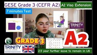 A2  English Test SELT Spoken Exam ||GESE Grade 3|| Visa Extension|| Life in the UK