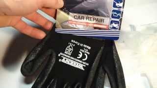 Gloves use info in car repairing