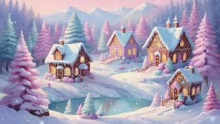 Animated Pastel Candyland | Pink Christmas Background | Winter Wonderland Ambience | Screensaver