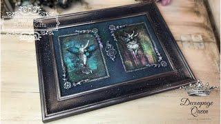 Decoupage & Mixed Media Frame - Decoupage Queen Hochanda Project