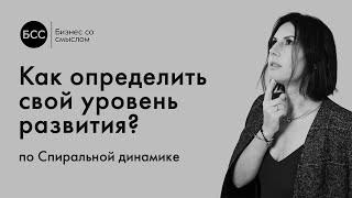 Как определить свой уровень развития по Спиральной динамике? Бизнес со смыслом