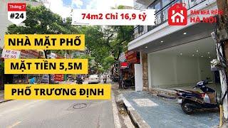 Bán Nhà Mặt Phố Hà Nội 74m2 Mặt Tiền 5,5m Phố Trương Định