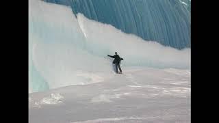 Amazing striped icebergs