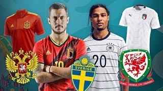 LES NOUVEAUX MAILLOTS DES ÉQUIPES NATIONALES POUR L'EURO 2020 !