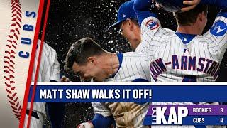 REKAP: ️ Chicago Cubs 4-3 win over Colorado Rockies. Matt Shaw walks it off, Cubs 13 over .500!