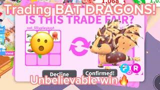 OMG Trading my BAT DRAGONS! Growing my Inventory! Adopt me Trading! 2024!