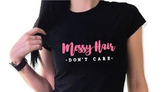 Messy hair don't care t-shirts now available in the shop  fashion 