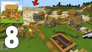 Block Crazy Robo World - Survival Gameplay Part 8 - 2 VILLAGES and a Desert temple