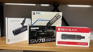 SHURE SM7B  vs EV RE20 vs EV RE320 vs Audio-technica BP40 огляд українською