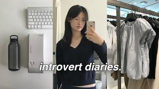 introvert diaries  first week of school and struggling, design class, quiet student life, commuting