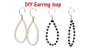 cmallforhappylife: DIY Earring loop jewelry making at home, freshwater pearl 14KGF Loop 60mm E401