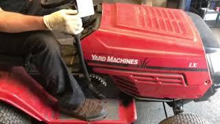 How to start a Yardman MTD Tractor