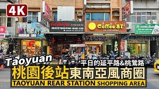 Taoyuan／桃園車站後站商圈 Taoyuan Rear Station Shopping Area「延平路」東南亞異國風格商業街＆台灣風桃鶯路市集／Taiwan Walking Tour 台湾旅行