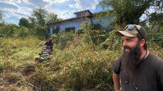 This 1920s SCHOOL is Covered in decades of growth - THE MOST OVERGROWN LAWN that I HAVE EVER SEEN!