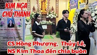 Ca sỹ Hồng Phượng,  Thủy Lê,  chú Thành,  Kim Nga và NS Kim Thoa đến chia buồn gia đình