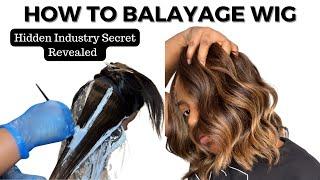 Balayage Wig Tutorial | Colouring Raw Hair | The Quickest Way