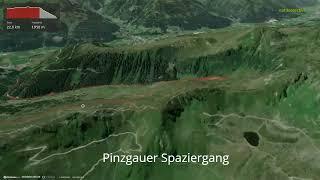 Pinzgauer Spaziergang ∆ hiking trails ∆ 3d-trail.com/austria/