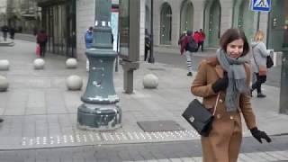 Lithuania Vilnius Walking Street November 2018 Sony FDR-AX53 4K!