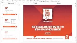NAVTechDays2013 Add in Development in NAV with or without Graphical Element Microsoft Dynamics NAV