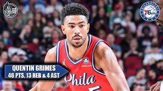 Quentin Grimes drops CAREER-HIGH 46 PTS in 76ers' OT Loss vs. Rockets  | NBA on ESPN