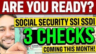 Why 3 Social Security CHECKS are Coming This MONTH? | SSA SSI SSDI Update