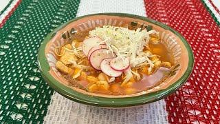 Para este 15 de septiembre PREPARE SU POZOLE  DE POLLO CON PUERCO con esta sencilla  receta