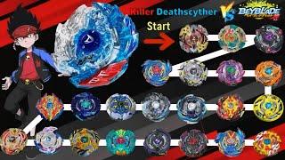 【Killer Deathscyther VS ALL Beyblade Burst GOD Marathon Battle】 ベイブレードバースト神 베이블레이드 버스트 갓