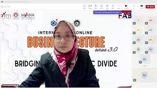 The List of International Online Lecture Business Series 3.0 - Bridging the Academic Divide & Title