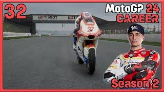 MotoGP 24 Career Mode Part 32: TRYING TO CLIMB BACK AFTER LAP 1 CRASH! | British GP (Season 2)