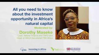 FSD Africa at AFSIC 2023: The investment opportunity in Africa's Natural Capital