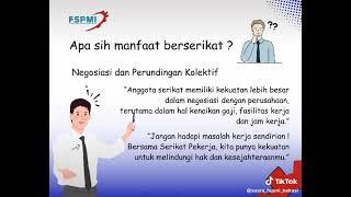 Manfaat Berserikat bagi pekerja / buruh #fspmi #buruhpabrik #cikarangpeople