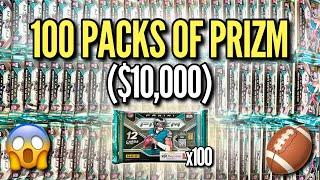 I WENT CRAZY AND OPENED 100 PACKS OF THE NEW 2024 PANINI PRIZM FOOTBALL ($10,000)! 