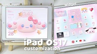 iPadOS 17 cute and aesthetic customization